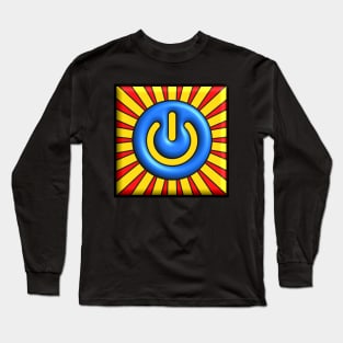 Power Button On Long Sleeve T-Shirt